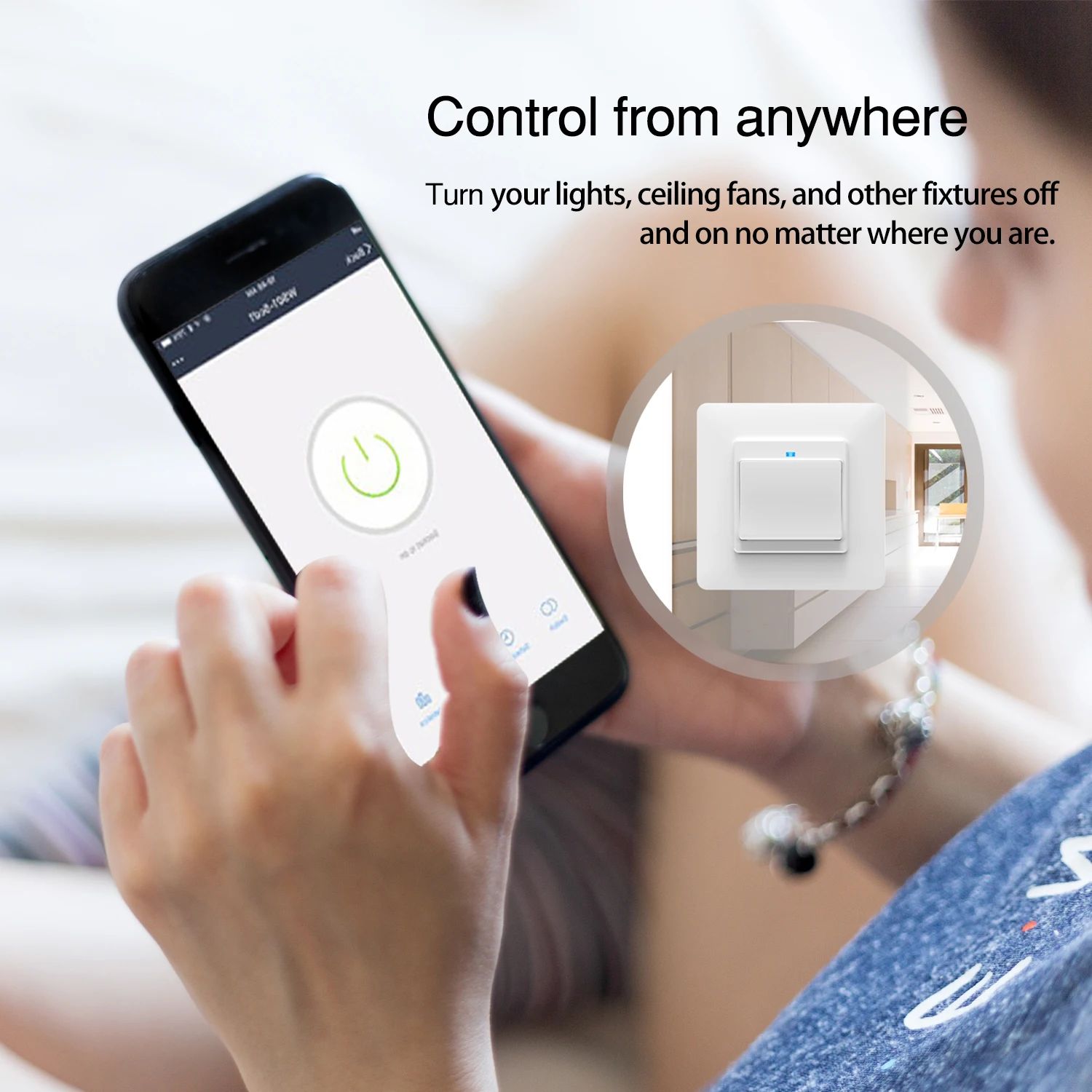 WiFi Smart Light Wall Switch Socket Outlet Push Button DE EU Life Tuya Wireless Remote Control Work with Alexa Google Home | Обустройство