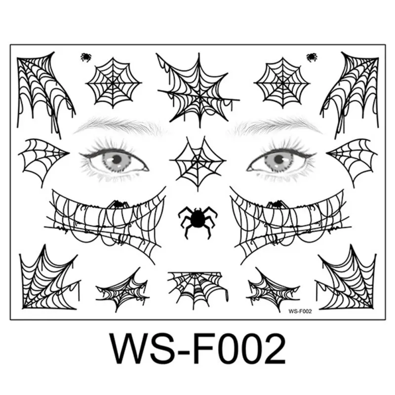 Костюм на Хэллоуин косплей татуировка наклейка лицо паука временная паутина