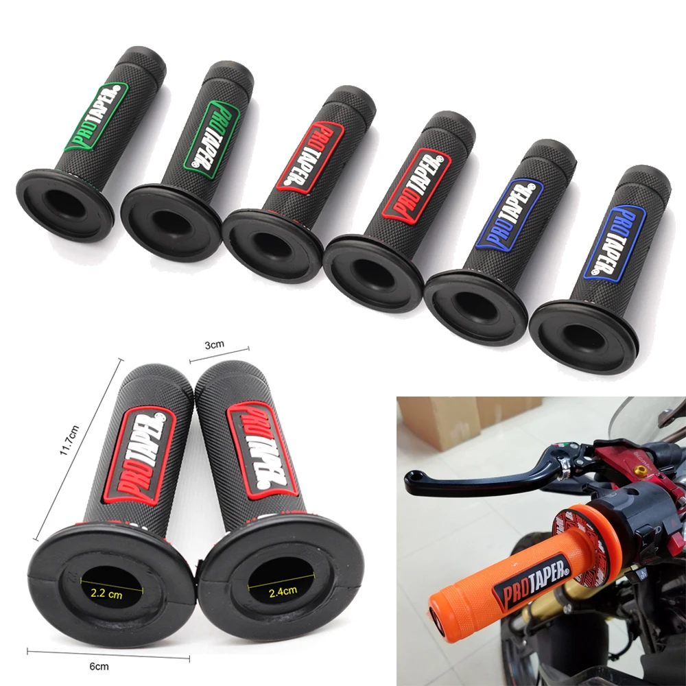 

7/8'' Universal Pro Taper Motocross Handlebar Grip Motorcycle Protaper Handle Grips Gel Brake Rubber For Dirt Pit Bike CRF YZF