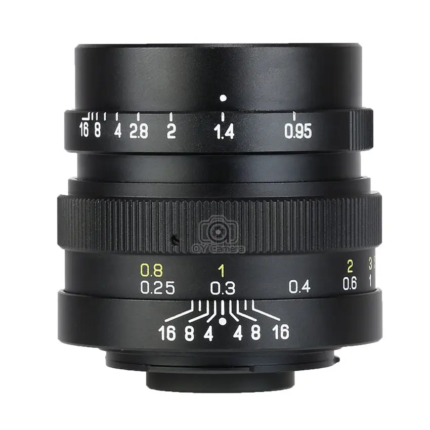 Объектив Zhongyi MITAKON Speedmaster 25 мм f/0 95 с большой диафрагмой для камеры bmpcc MFT GH4 OMD EM1