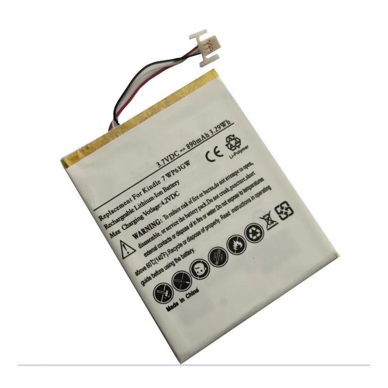 

Battery for Amazon Kindle 7, WP63GW, Kindle 8, SY69JL, Kindle499/588 Li-Polymer Rechargeable Accumulator Pack Replacement 3.7V