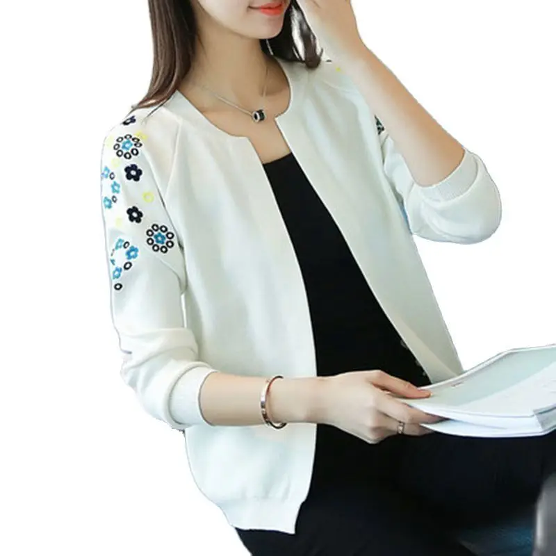 Женский вязаный кардиган Новинка осени 2021 модный короткий женский с маленькой