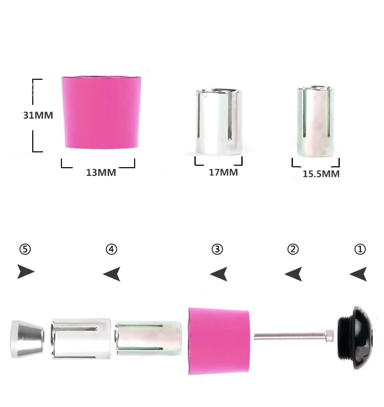 1 пара наконечников для мотоцикла из алюминиевого сплава подходит большинства