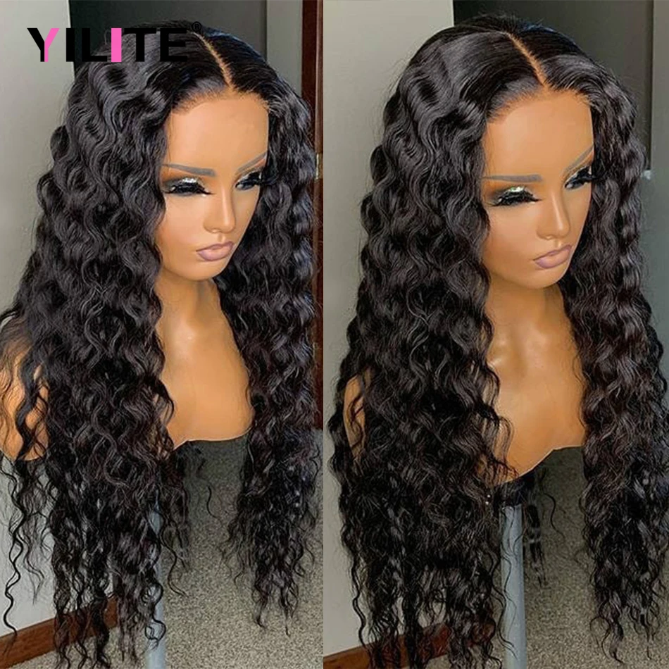 Парики из натуральных вьющихся человеческих волос 30/32 дюйма фронтальные парики с