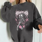 Винтажный Женский свитшот с принтом кавайной девушки Seeyoushy Death Maid Let, Харадзюку, повседневный Топ с длинным рукавом и круглым вырезом