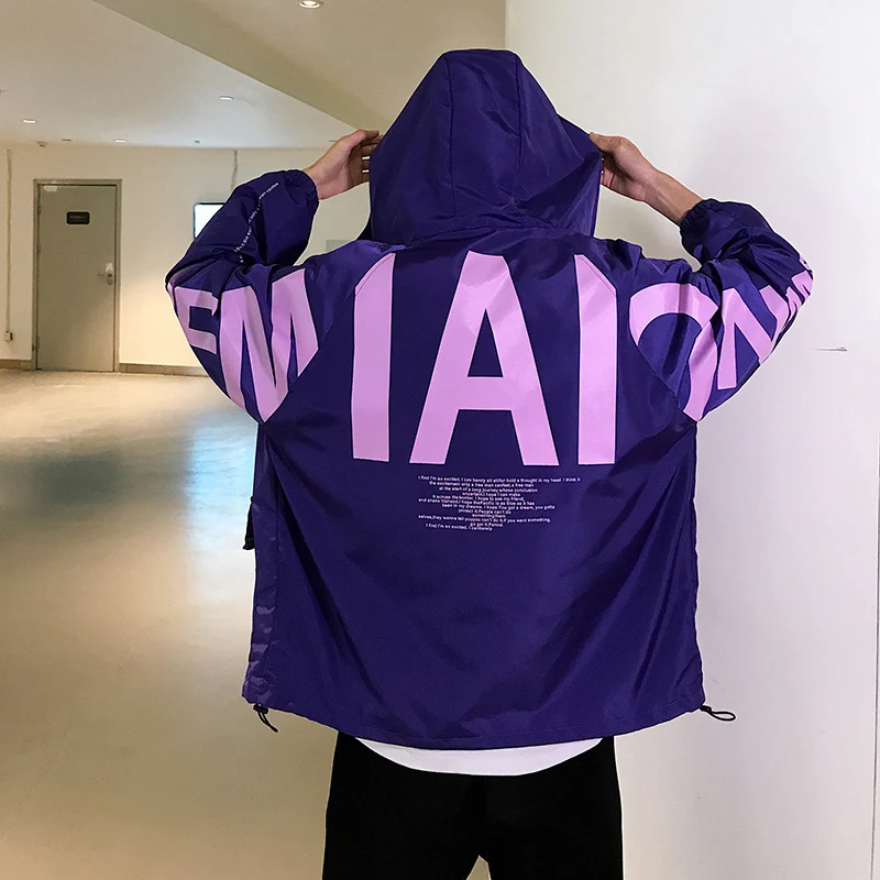 Принт уличный Хип Хоп Ретро Винтажные куртки мужские с капюшоном Европа Мужские