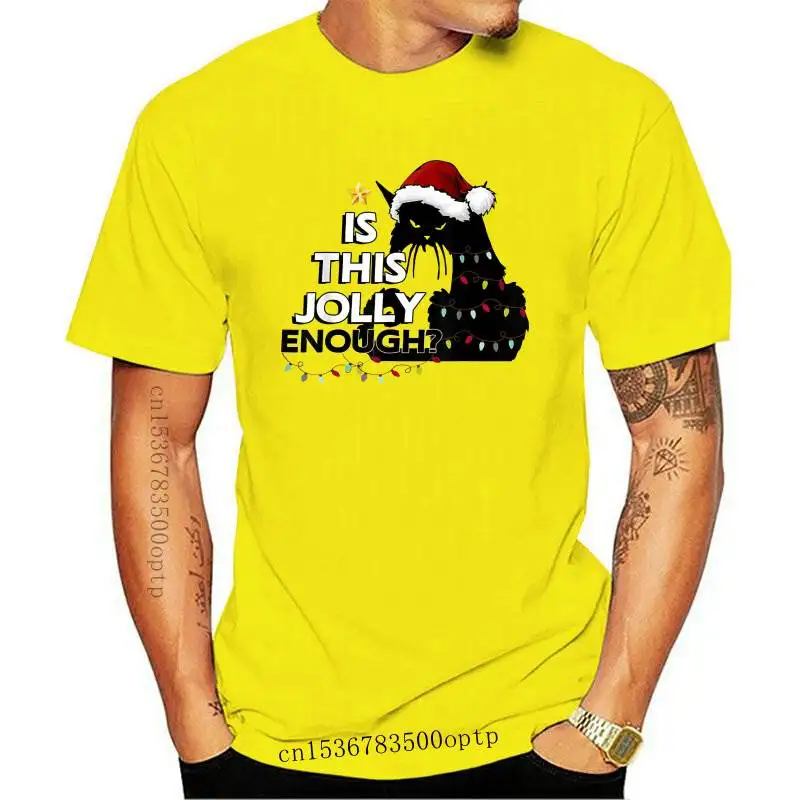 

Black Cat Christmas Tree Is This Jolly Enough For Xmas T-Shirt Tee Shirt vintage graphic