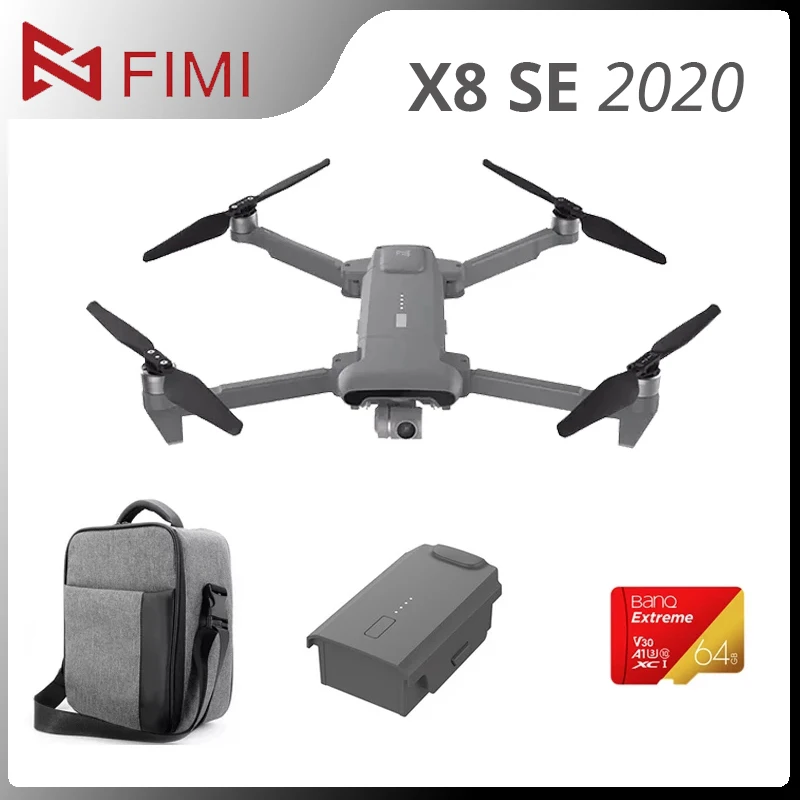 fimi x8 se 2020 версия 4k камера дрон 8 км fpv 3 о