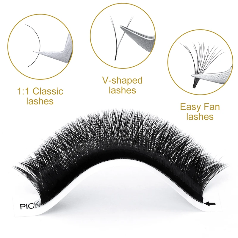 Легкое удлинение ресниц VV автомобильные вееры легкие для веерные ресницы