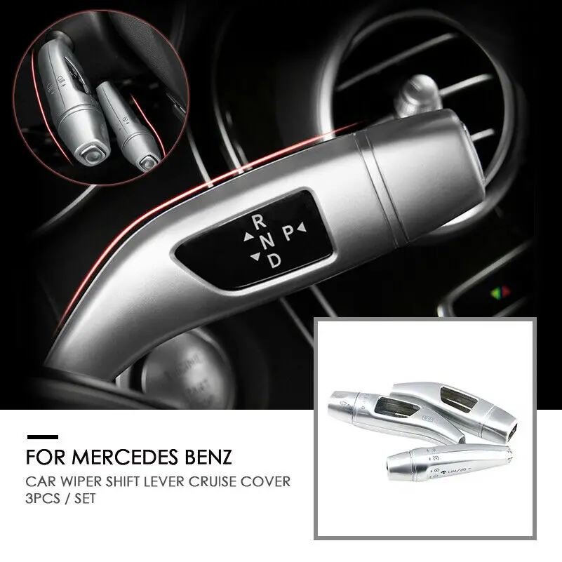 Steering Wheel Gear Shifter Cruise Lever Windshield Wiper Switch Covers For Mercedes Benz B C E Class W204 W205 X204 GLK | Автомобили и