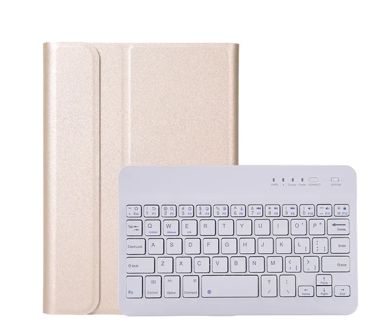 Беспроводная Bluetooth клавиатура чехол для Xiaomi Mi Pad 4 8," Чехол Съемный смарт-кожаный чехол для Xiaomi Pad 4 8,0" Чехол