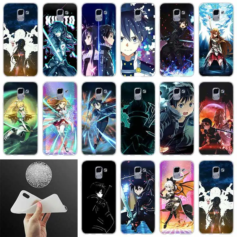 Чехол для телефона Sword Art Online SAO Anime чехол Samsung Galaxy J6 J4 J8 J7 2018 Plus J3 J5 Prime Pro 2017 2016 Casse |