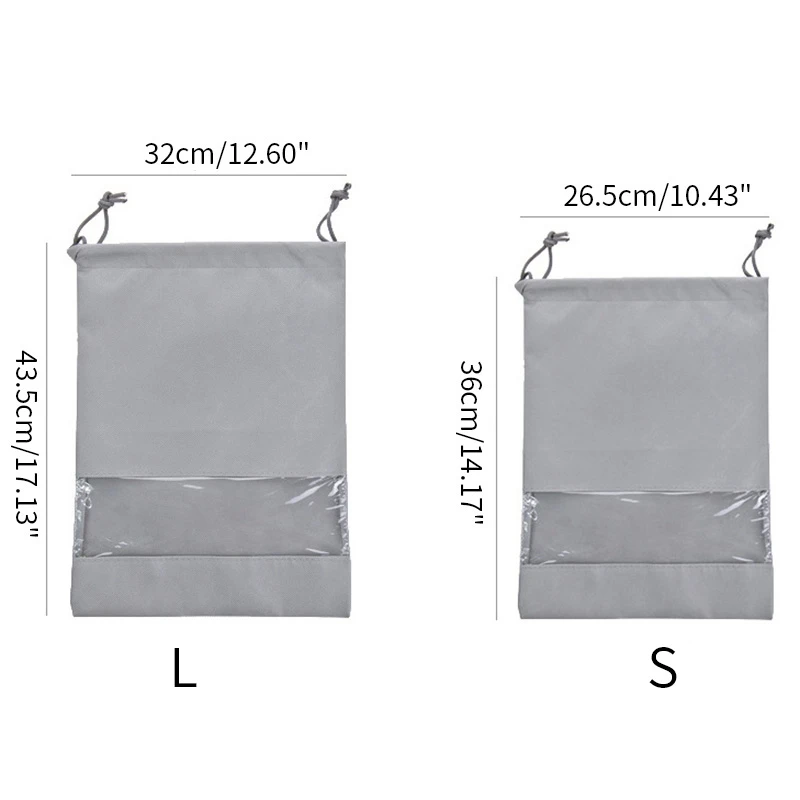 

5pcs Shoes Bag Travel Bag Pouch Portable Shoes Bag Storage Non-Woven Laundry Organizador Portable Tote Drawstring Bag Organizer