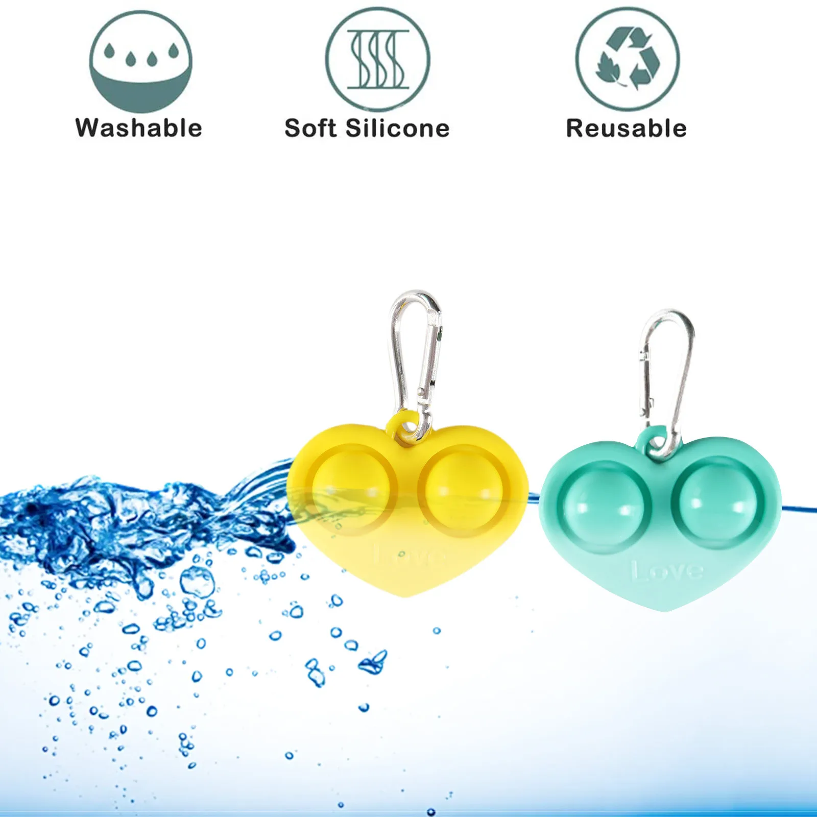 

Fidget Simple Dimple Toys Fat Brain Love Stress Relief Hand Fidget ToyKids Adults Pop Up Antistress Fidget ToyPorte-ClS Love