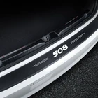 Наклейка с логотипом на задний бампер автомобиля для Peugeot 508 2011 2012 2013 2014 2016 2017 2018 2019 2020 2021 SW GT RXH аксессуары