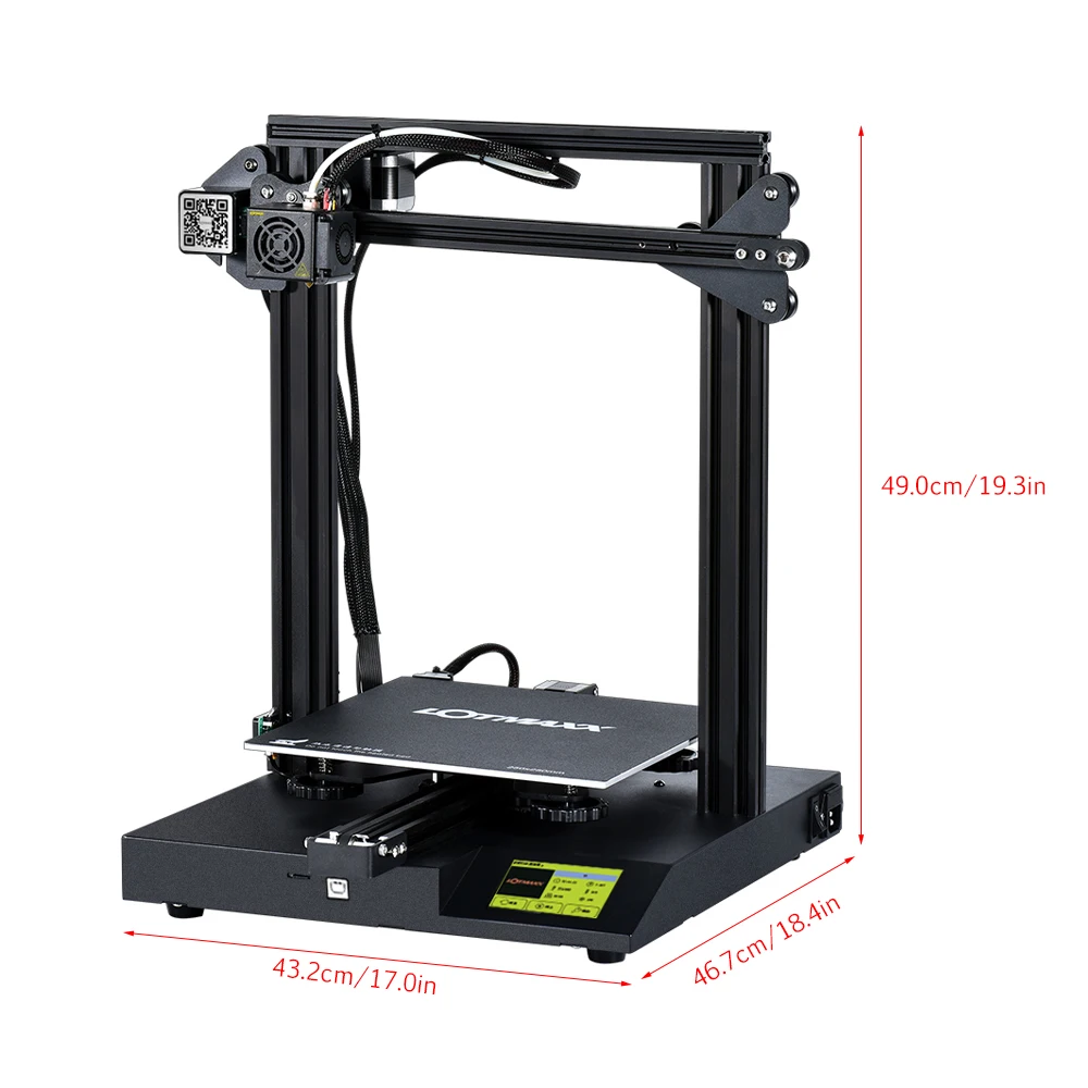 Набор для 3D-принтера Бесшумная печать с сенсорным экраном 3 5 дюйма встроенный