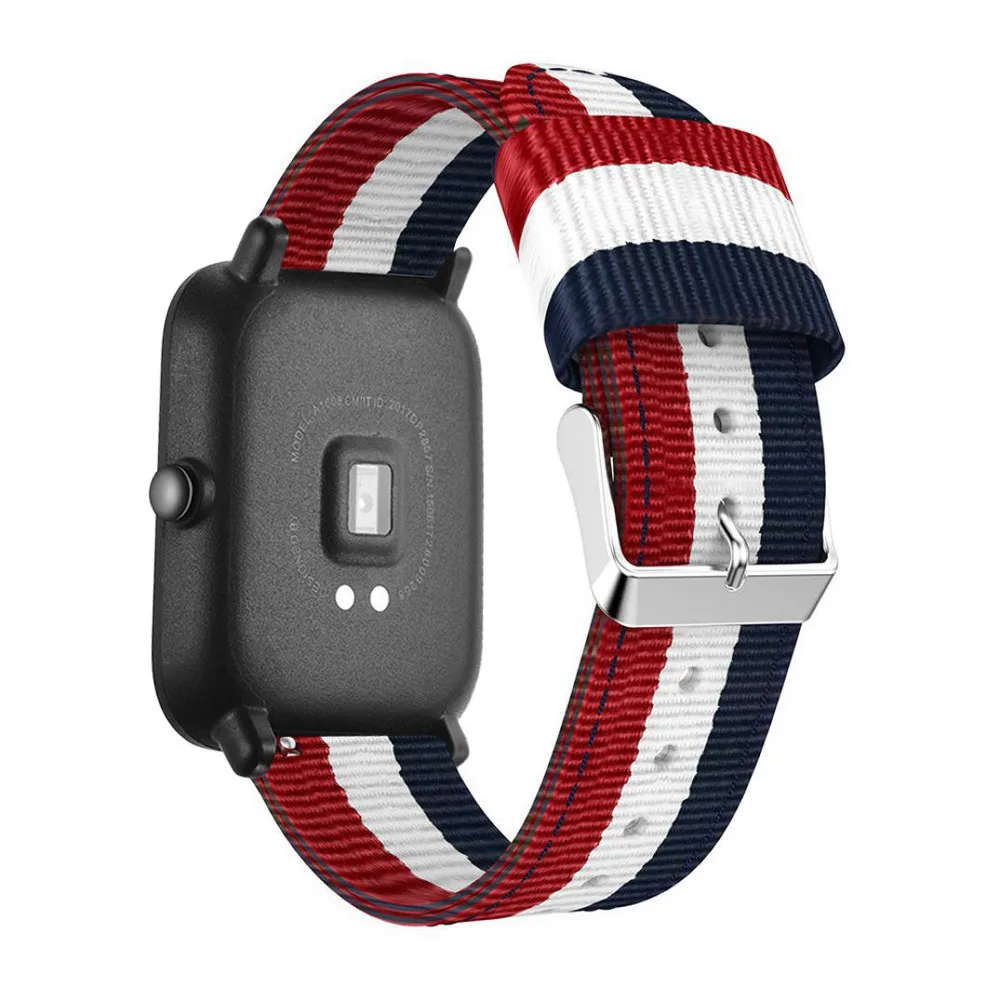 Нейлоновый тканевый ремешок на запястье для Xiaomi huami Amazfit Bip BIT PACE Lite Youth Watch Band Garmin
