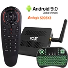 ТВ-приставка TOX1 Amlogic S905X3, Android 2021, 4 + 32 ГБ, 2,4 ГГц, Bluetooth