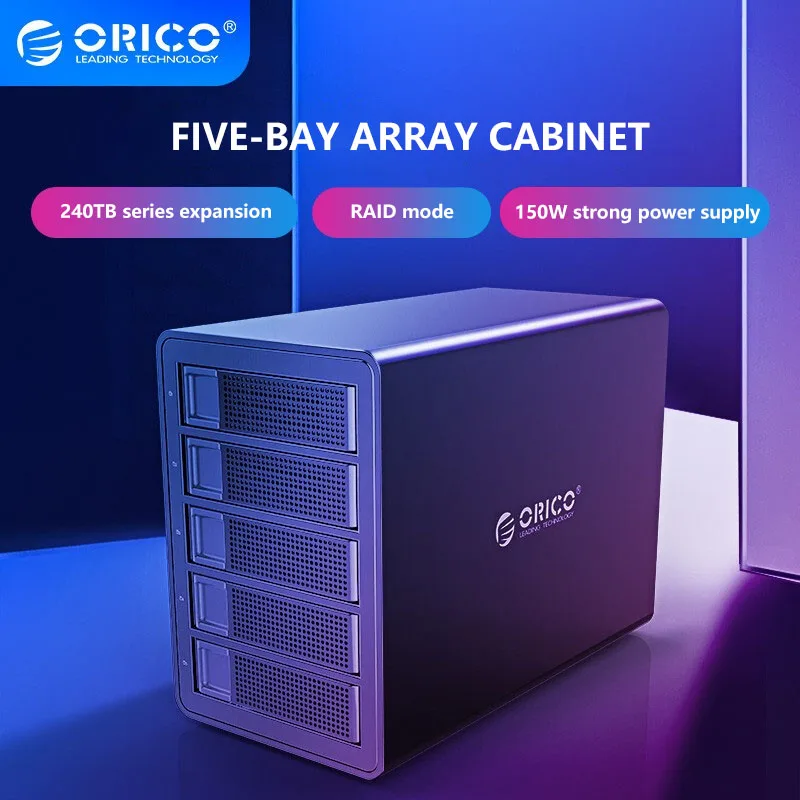 

Док-станция ORICO 3559C35 для жестких дисков, 80 ТБ, 10 Гбит/с, 150 Вт