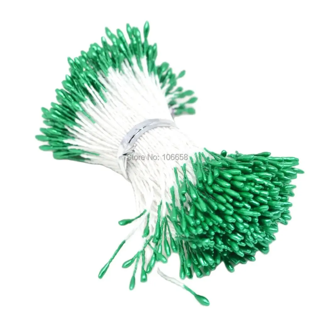 420 шт. 1 мм Искусственные тычинки с двумя головками|flower stamen pistil|stamen pistilpearl flower |