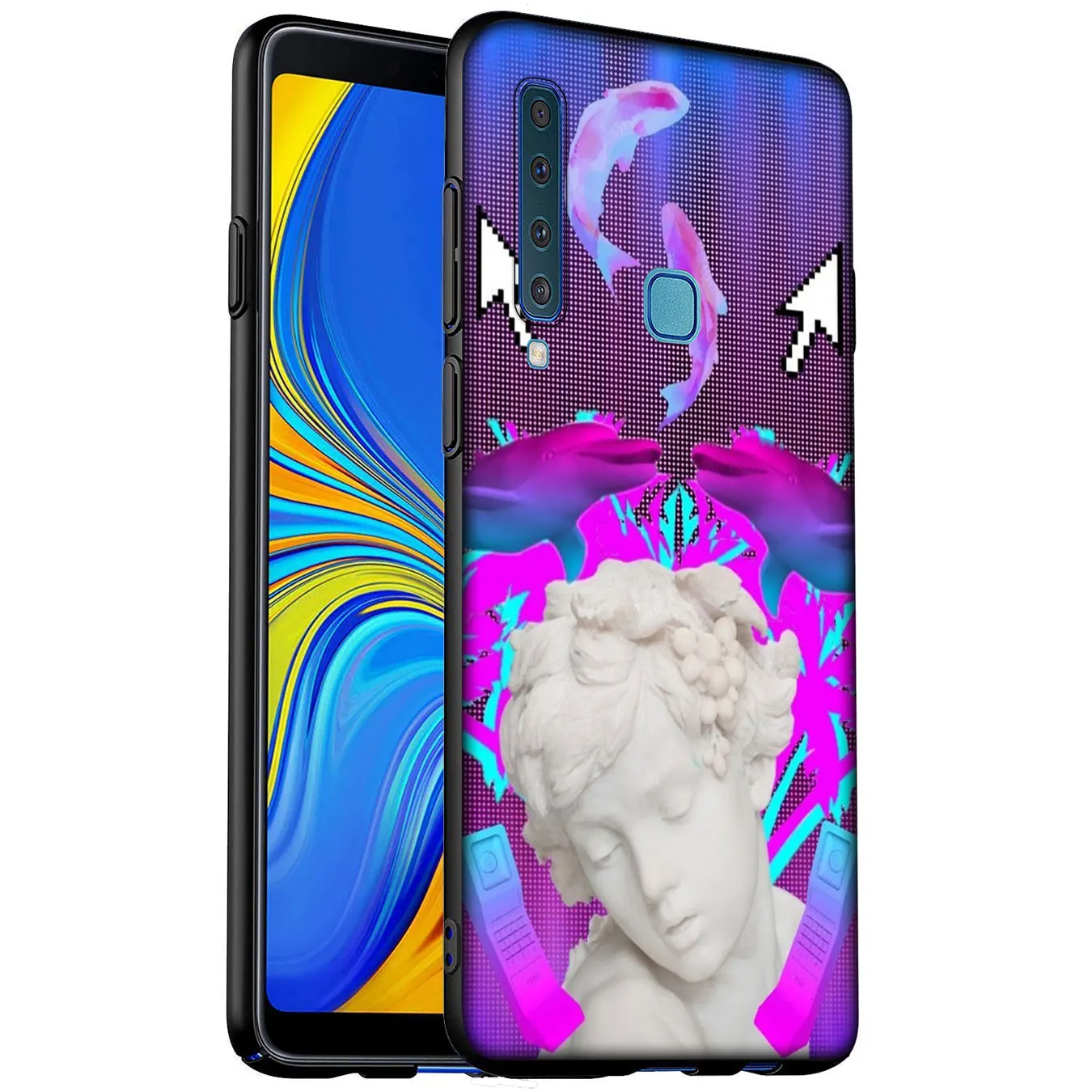 Plaster statue David Lisa Aesthetic Case for Samsung Galaxy A51 A71 A81 A91 A41 A21 A11 A01 A2 Core J8 J7 J4 J6 Plus Prime 2018 |