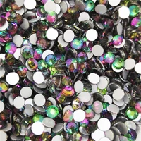 green flame non hotfix rhinestones top quality strass multi colors glass crystal stones for clothes nail art decorations