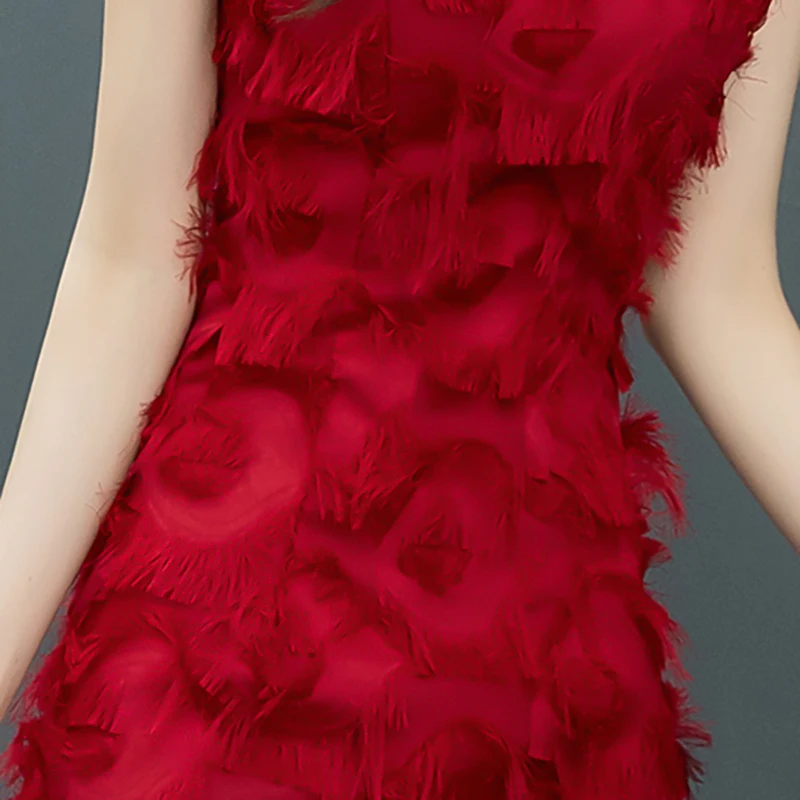 

New Evening Dresses V-Neck Tank Sleeveless Mermaid Tea-length Elegant Zipper Back Plus size Customized Woman Formal Dress C083