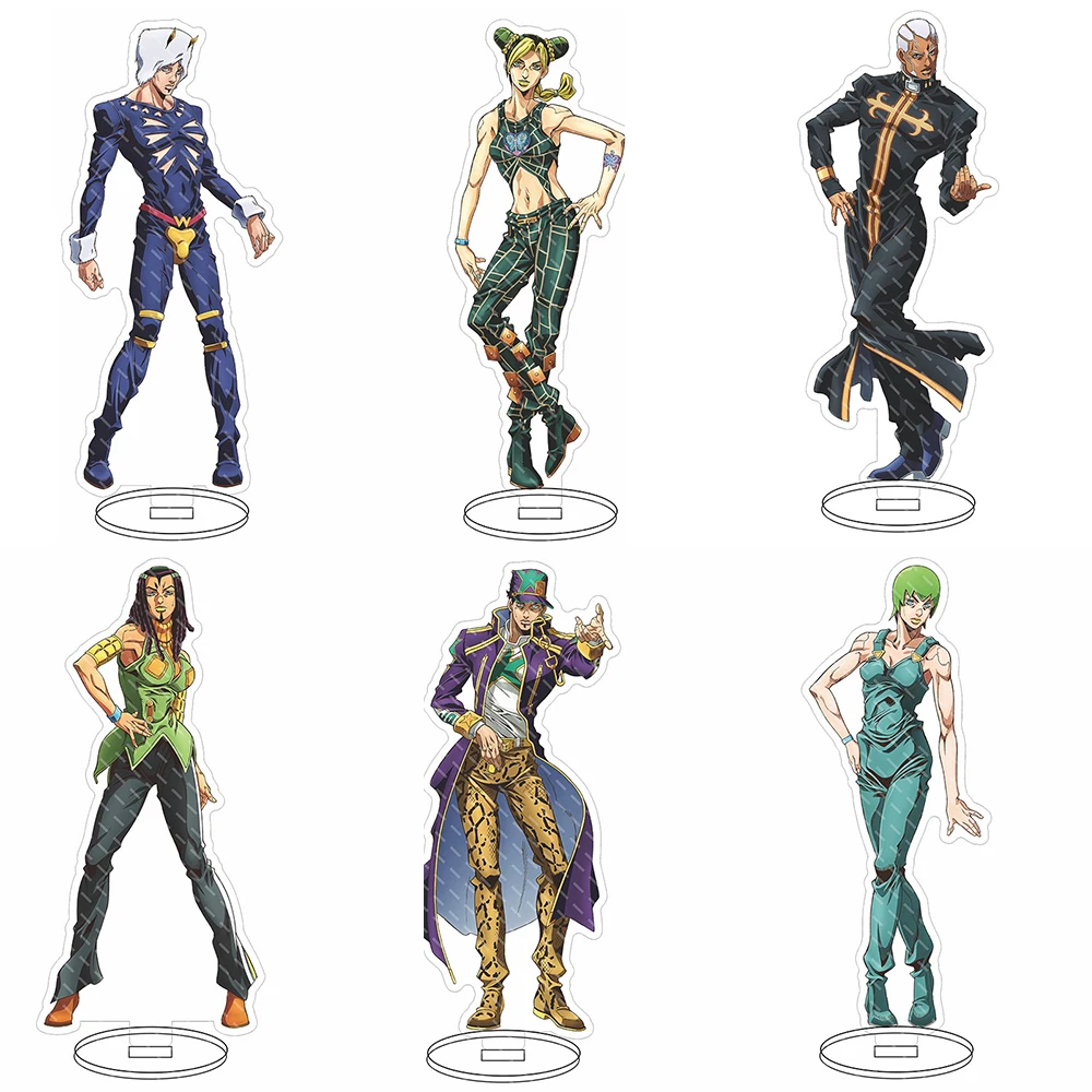 

Jojo Bizarre Adventure Stone Ocean Cospaly Anime Jolyne Cujoh Weather Report Enrico Jotaro Kujo Acrylic Stand Gifts