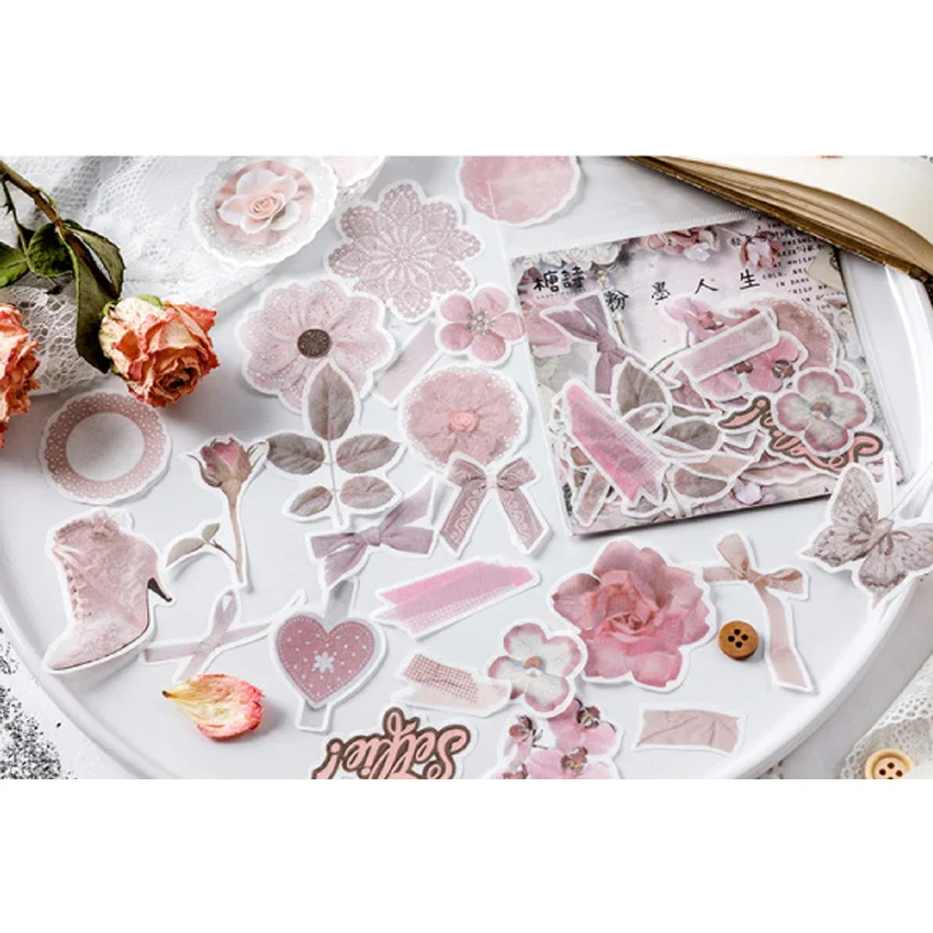 50 шт./упак. светильник в стиле ретро возраст серии наклейки скрапбукинг украшения