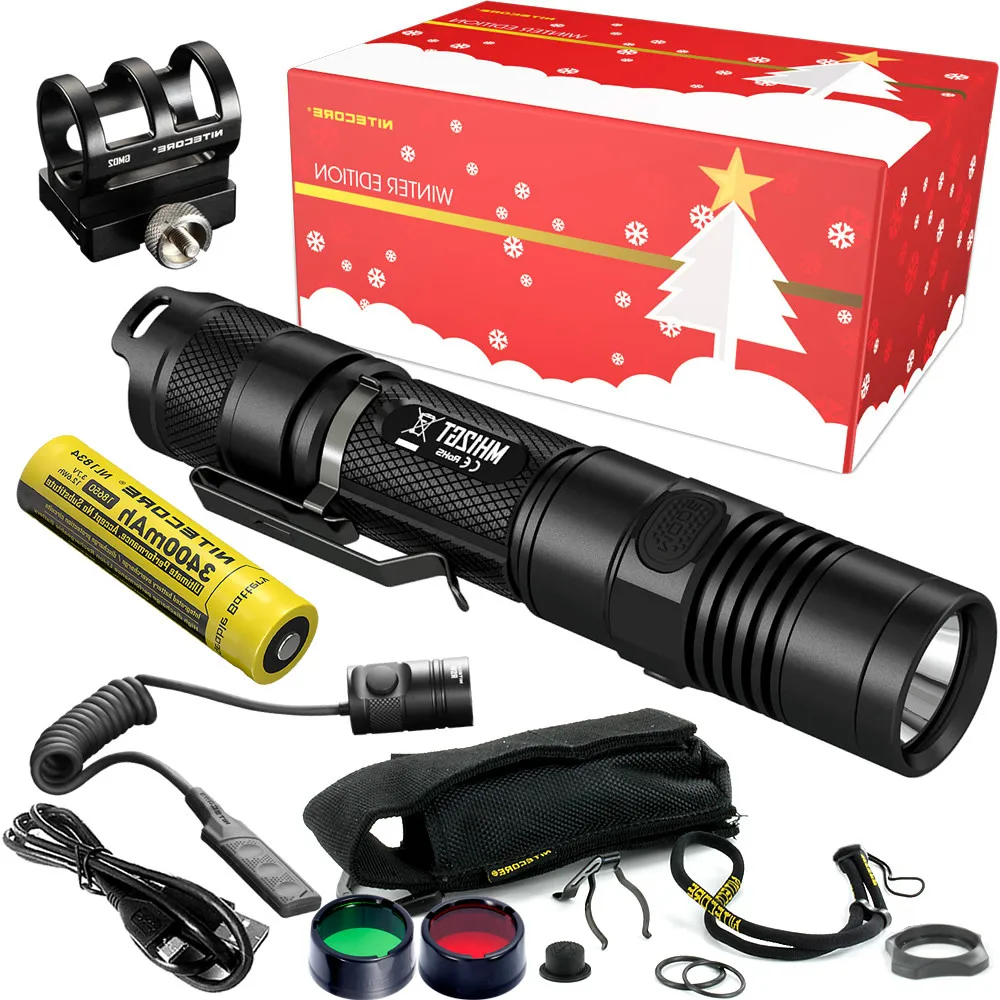 Охотничий праздничный подарочный набор NITECORE MH12GT 2020 люмен перезаряжаемый через USB