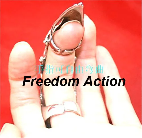 

New Cool Scroll Joint Armor Ring Boy Finger Punk Gothic Rock Roll Ring Fashion Jewelry Men's and Women's Halloween Decoration