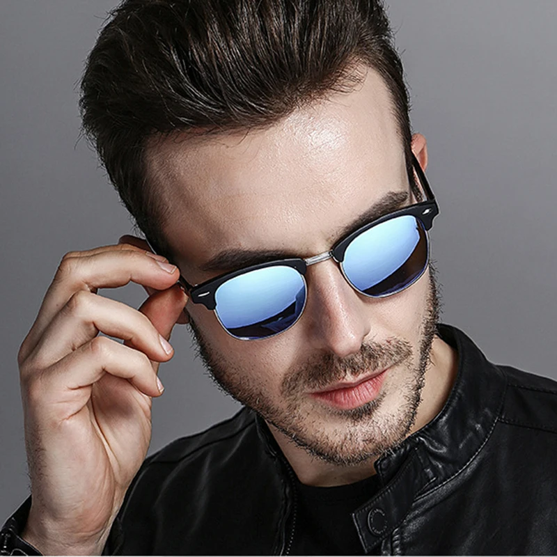 

Polarized Men Sunglasses Square Driving Sunglasses-men Vintage Sun Glasses for Male Female Retro Half Frame Brand Designer Uv400