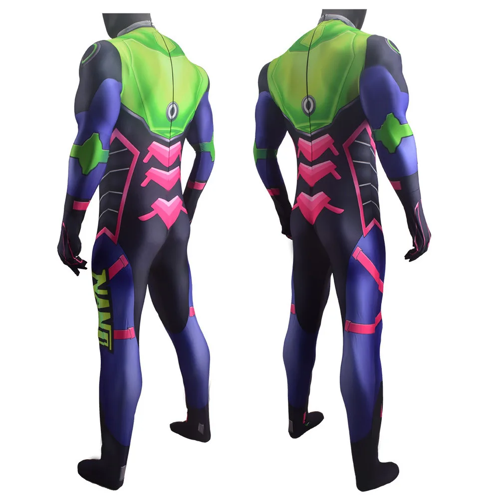 Женский костюм для косплея Nano Cola D.Va Skin супергероя Zentai взрослых и детей |