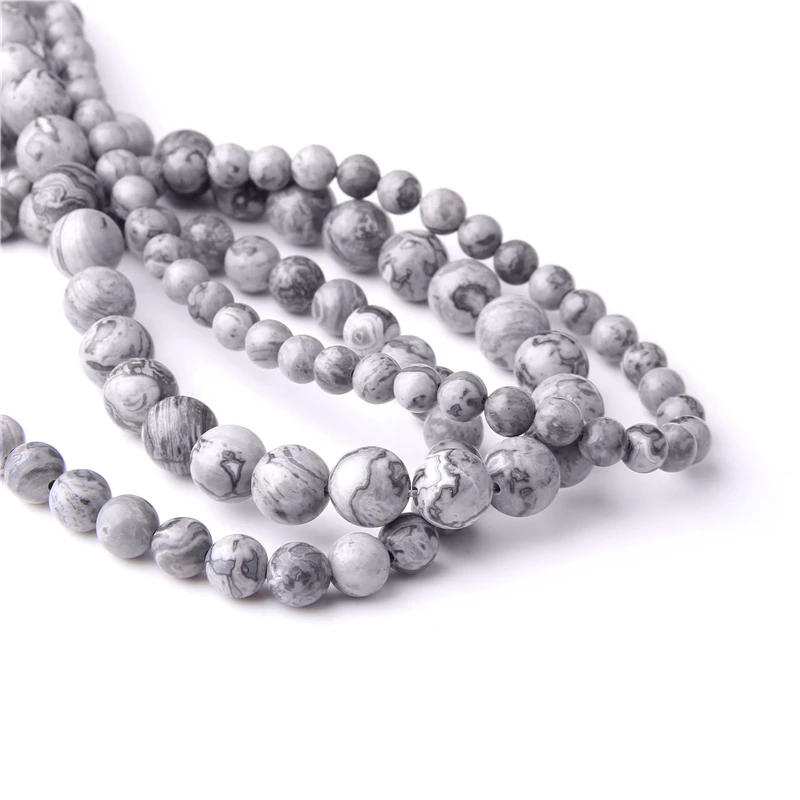 Бусины Из Натурального минерального камня диаметром 15 дюймов 4/6/810 мм | Украшения