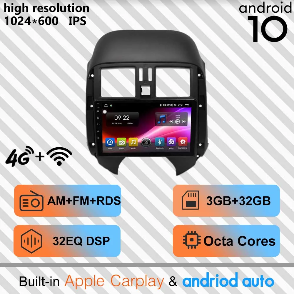 Datong Android 10 0 Dsp автомобильный Радио мультимедийный видеоплеер для Nissan Sunny 2010 2012 2013
