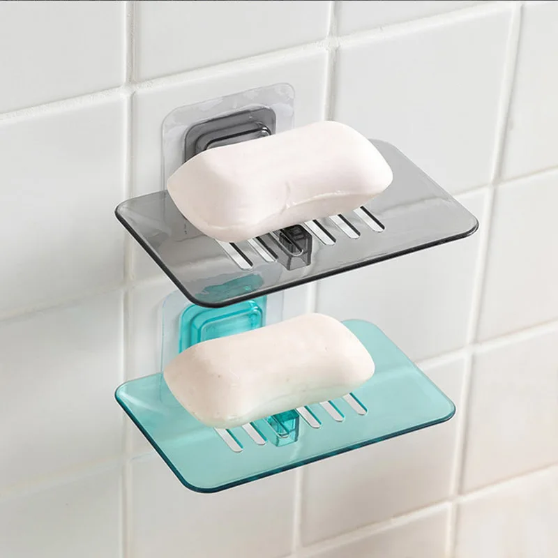 Настенный мыльницы сливной держатель губки для ванной стеллаж хранения