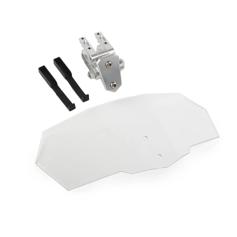 

Universal Adjustable Clip On Windshield Extension Spoiler Wind Deflector For Honda Yamaha Suzuki Kawasaki BMW KTM Aprilia Ducati