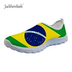 Кроссовки Jackherelook для бразильской футбольной команды, женские и мужские повседневные летние кроссовки, Подростковая светильник обувь
