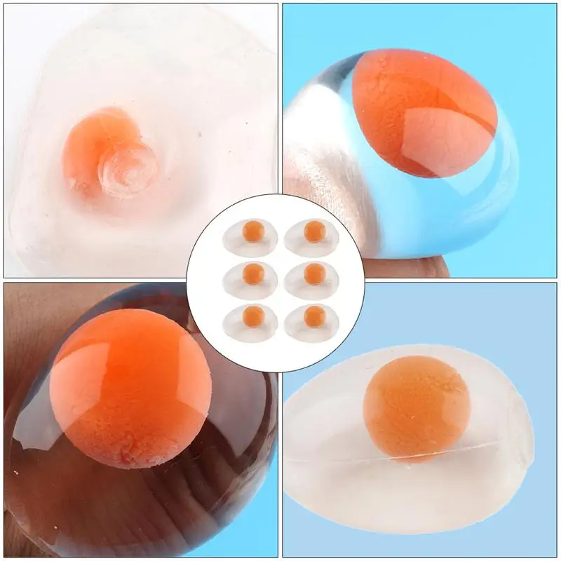 

6pcs TPR Funny Prank Prop Child Squeezing Toy Vent Toy Anxiety Relief Plaything