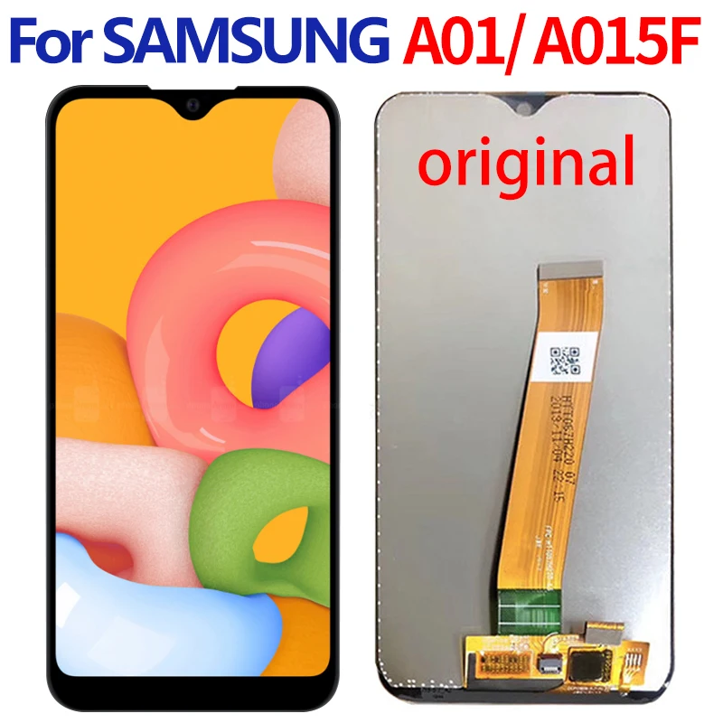 

Оригинальный 5,7 ''для Samsung galaxy A01 A015 A015DS A015G SM-A015F SM-A01 ЖК-дисплей + сенсорный экран дигитайзер в сборе