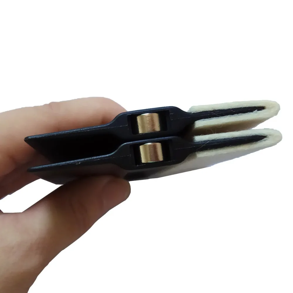 2 шт. черный резиновый скребок с добавлением шерсти и скругленным краем для Pro