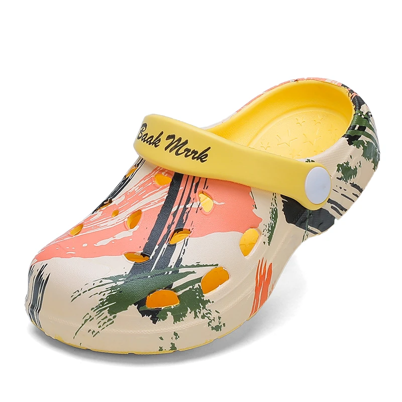 Новая модная детская одежда Обувь для сада Мальчиков и пляжные туфли девочек из