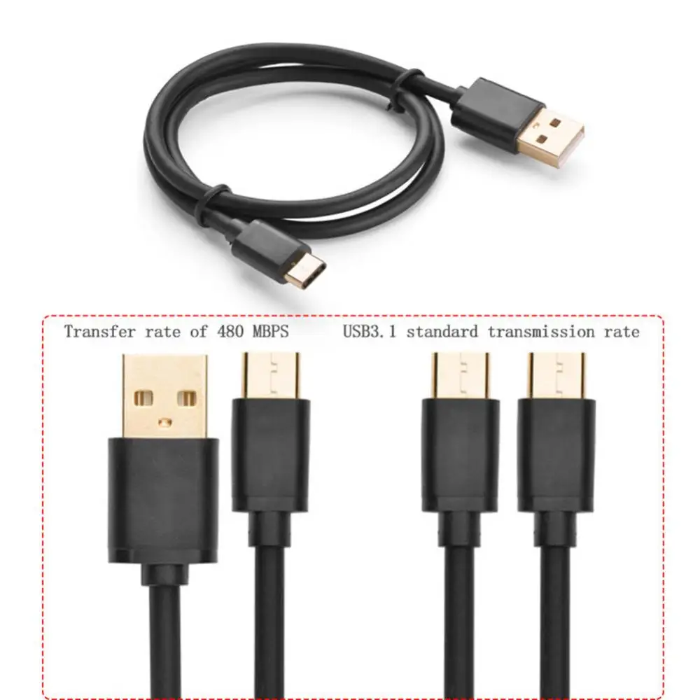 

Universal Type C Charging Data Cable 1m USB 3.1 Type-C Data Cable Charging Cable Mobile Phones Accessories