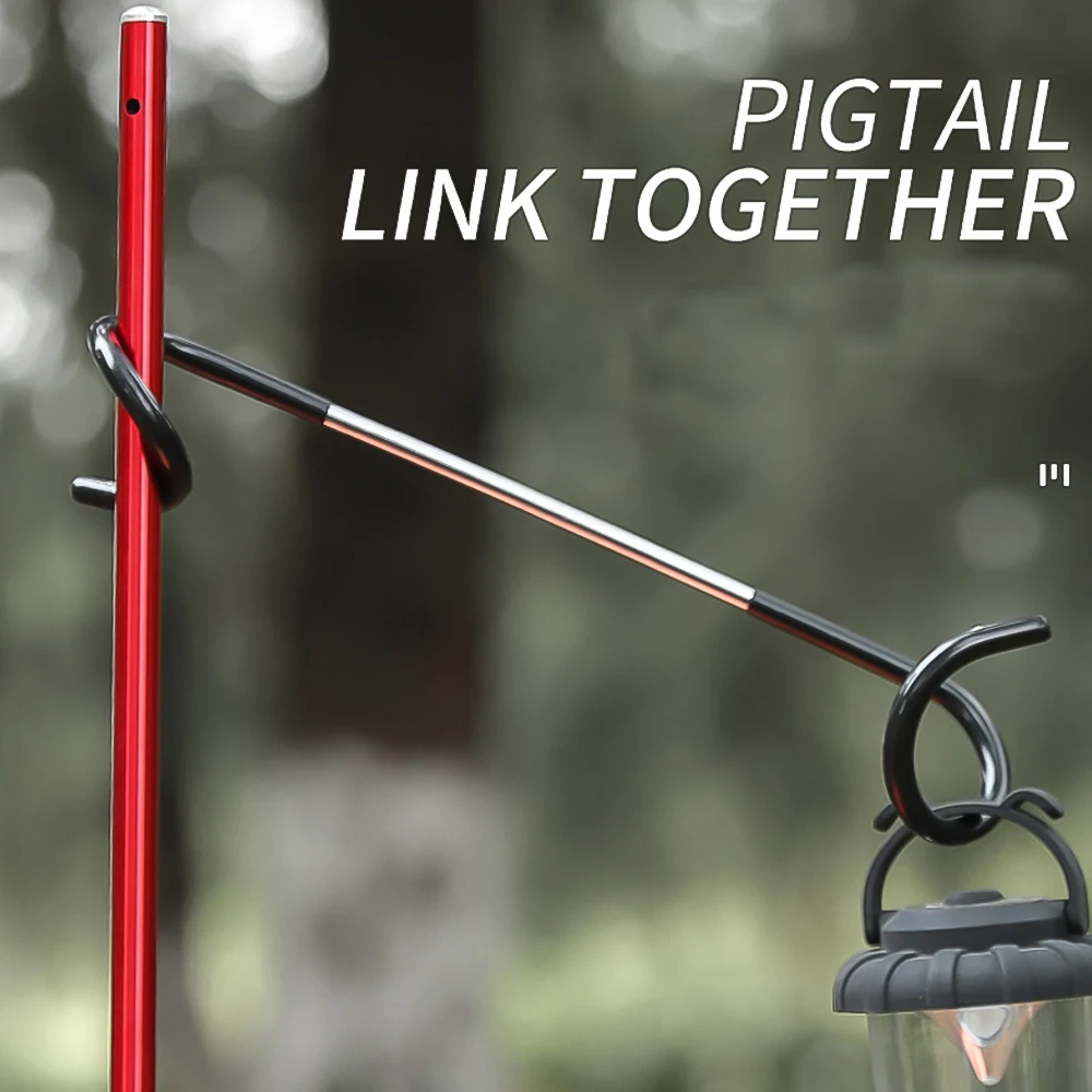

Outdoor Portable Light/Bag/Cloth Hanging Hook Tent Beach Camping Tents Pole Accessories Alloy Hooks