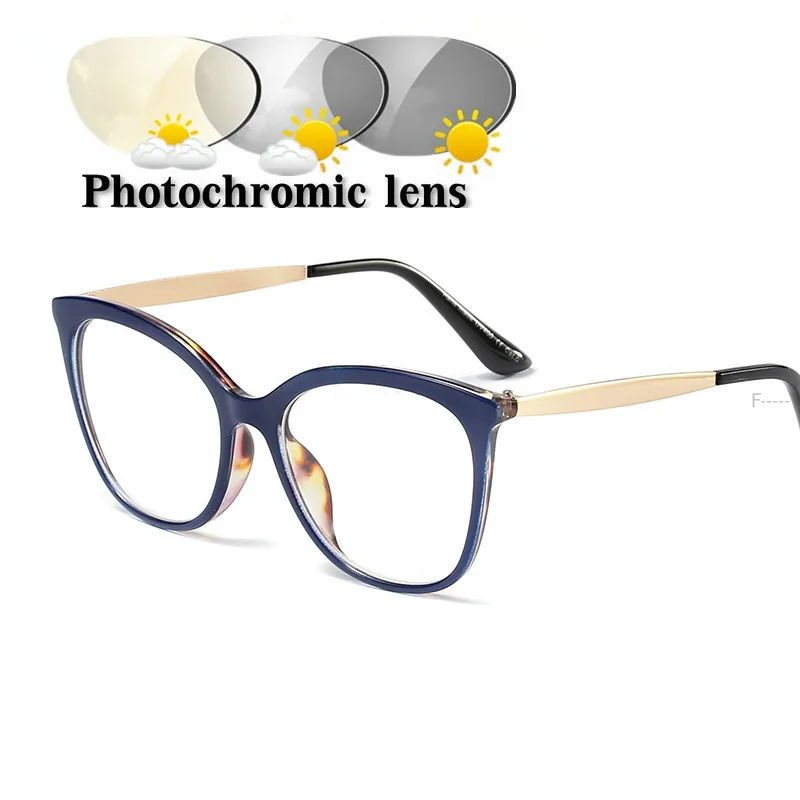 Очки солнцезащитные женские фотохромные в стиле ретро с мультифокальными