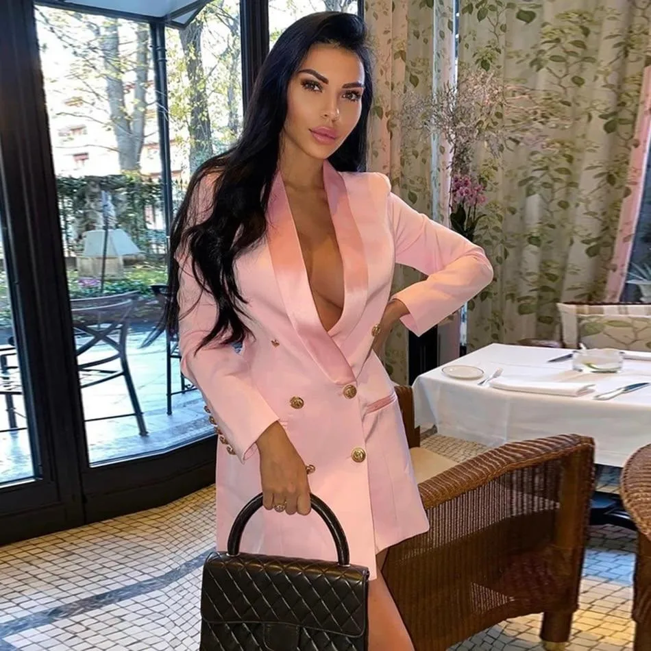 Women's Sports Jacket 2021 New Vintage Shawl Back Custom Size Classic Double Row Daily Leisure Bag Street Headcoat |
