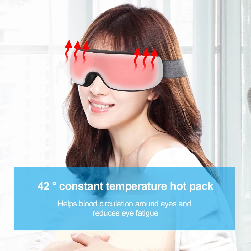 3D смарт-подушка безопасности Вибрационный массажер для глаз инструмент ухода за