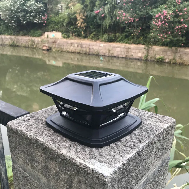 Водонепроницаемый наружный Солнечный забор со светодиодной крышкой для забора