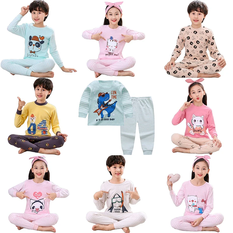 Детские пижамы для мальчиков хлопковая одежда Тоторо комплект штанов мультяшная