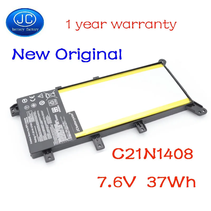 JC Новый оригинальный C21N1408 Аккумулятор для ноутбука ASUS VivoBook 4000 MX555 V555L V555LB V555U Series 7 6